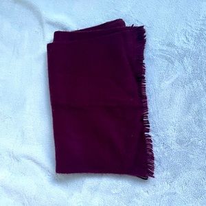 Burgundy scarf